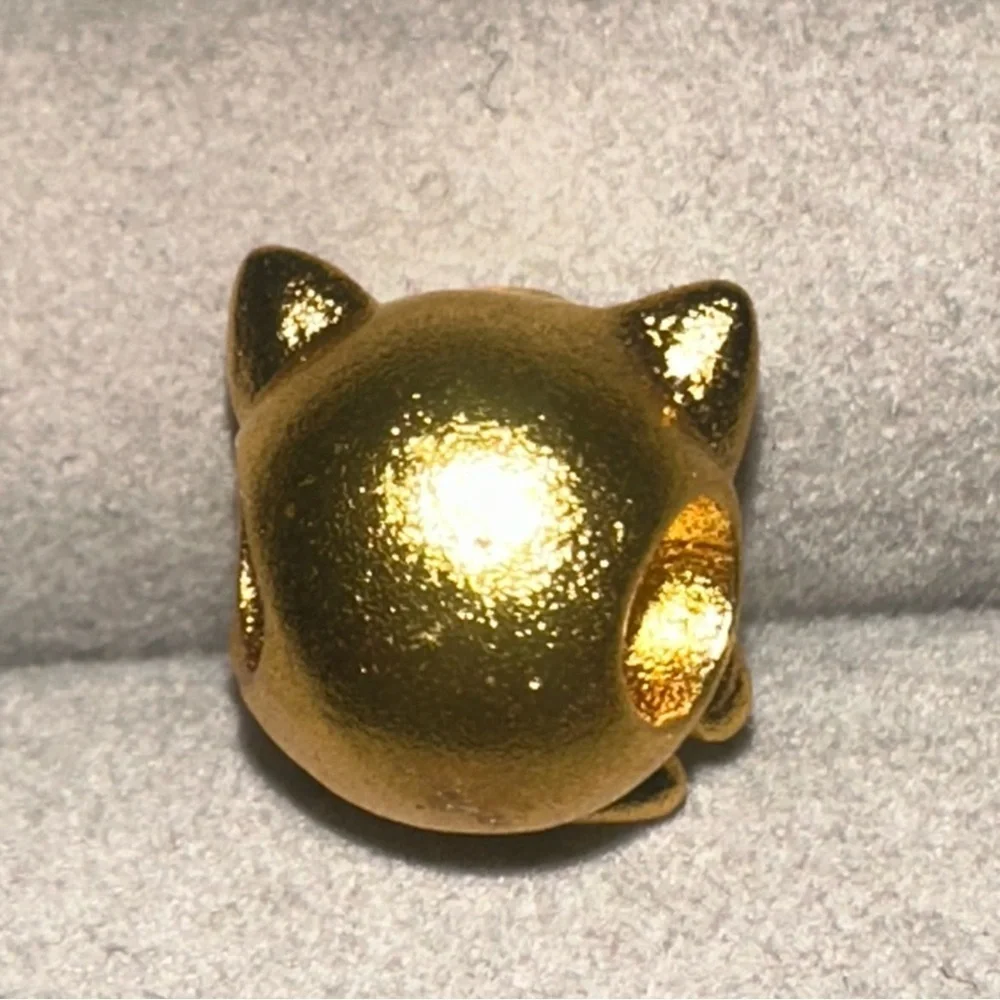 24K Gold Filled Pokemon Jiggly Puff Charm Bead Pendant Anime Pocket Monster